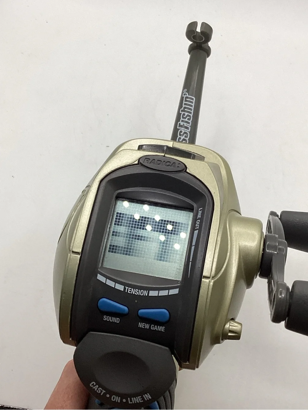 Radica Sport Bass Fishin' electronic handheld fishing game Vintage WORKS
